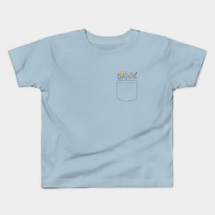 Wildflowers, Pocket Full of Posies Kids T-Shirt